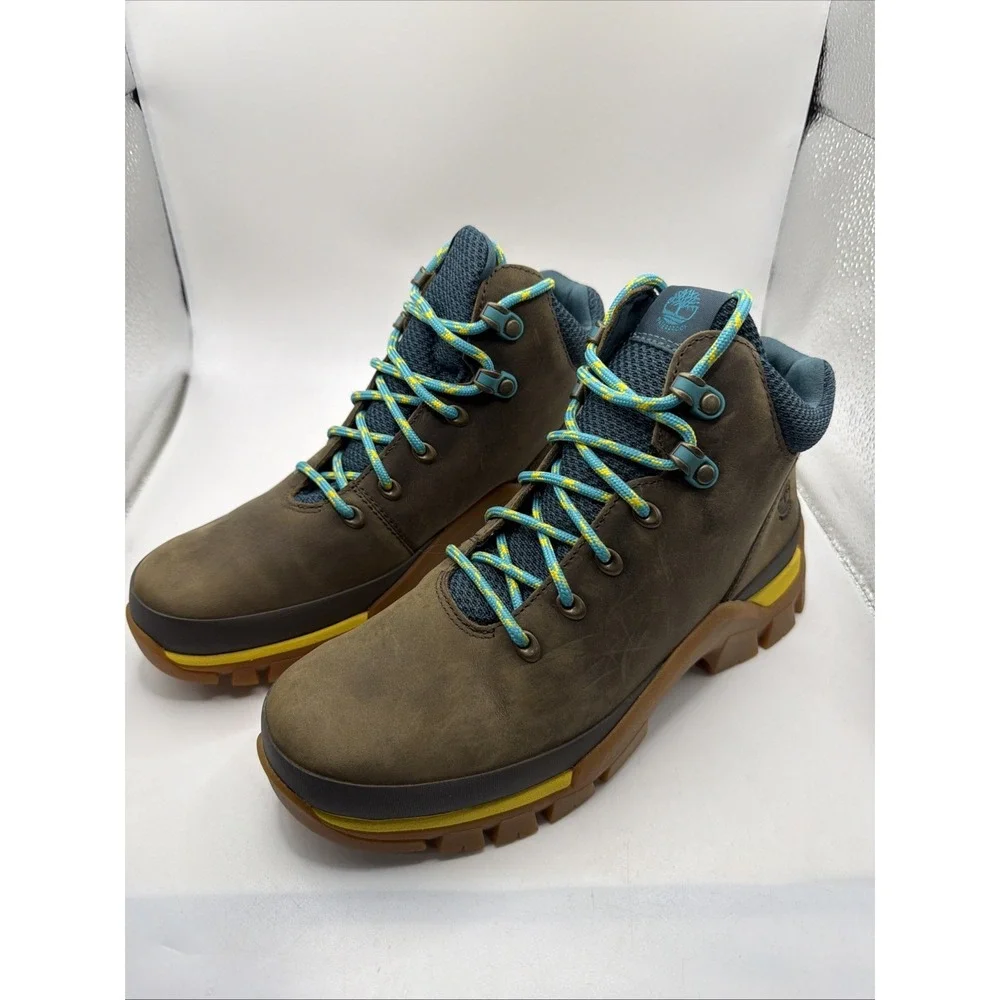 Timberland Jenness Falls Womens Olive‎ Green Waterproof Hiking Boots Size 7.5